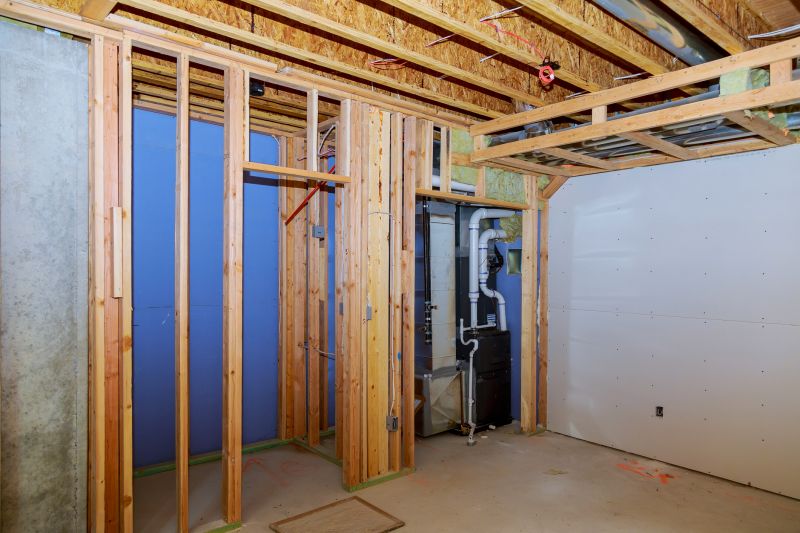 Basement Wall Framing in Kansas City, KS