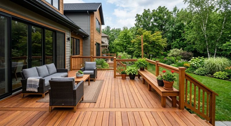 Cedar Deck Installation in Redmond, WA