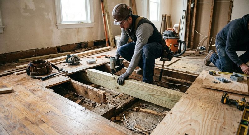 Floor Framing Replacement in Kansas City, KS