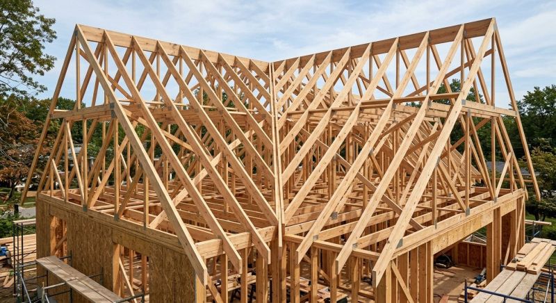 Hip Roof Framing in Conroe, TX