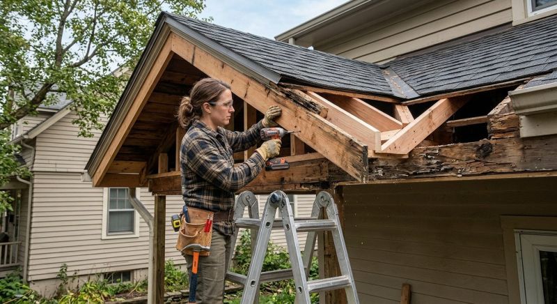 Roof Beam Repair in Kansas City, KS