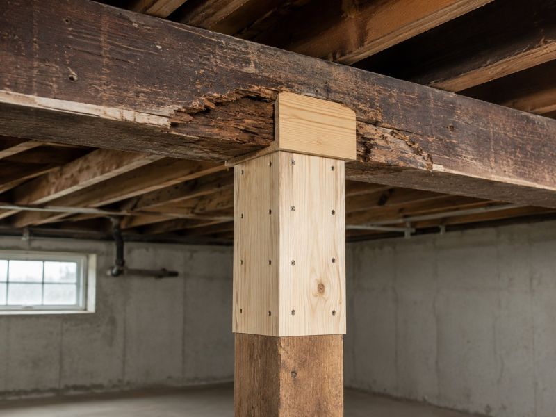 Support Column Repair in Wilmington, NC
